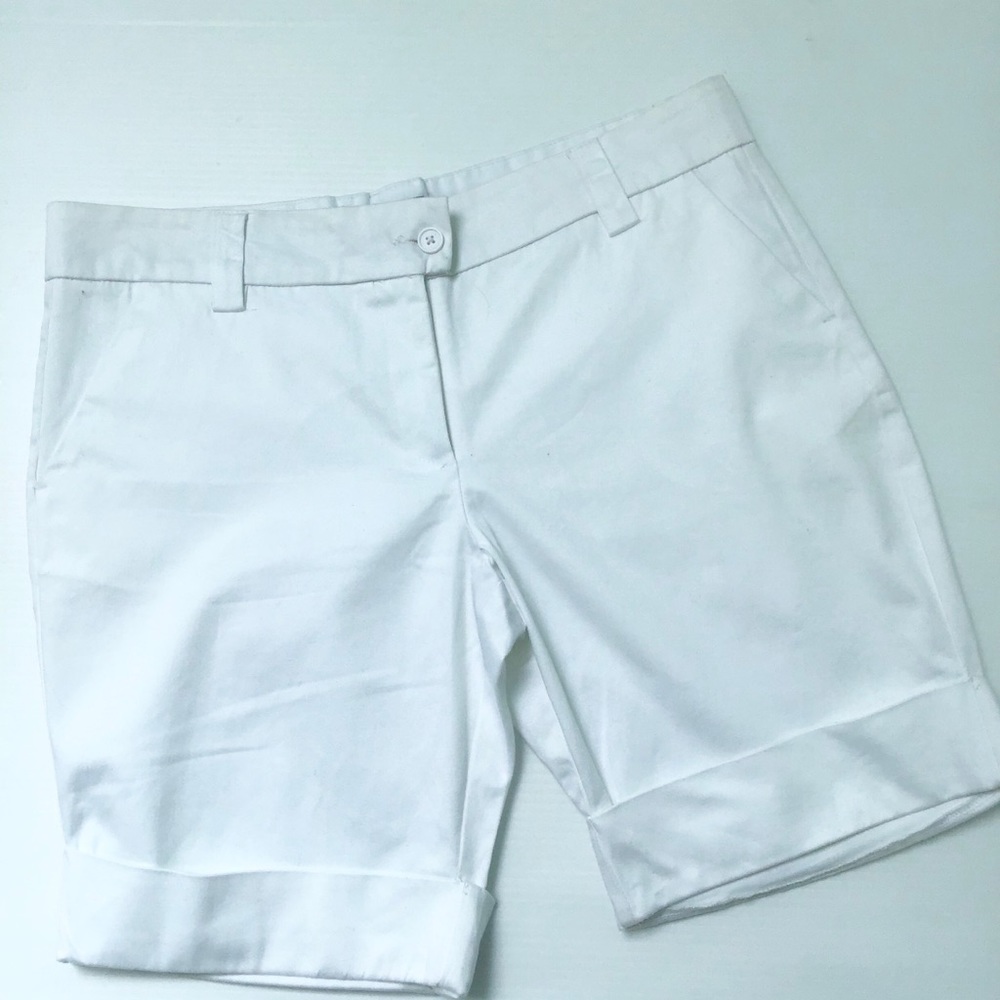 THE LIMITED Shorts White Cuff Pocket womens Size 12